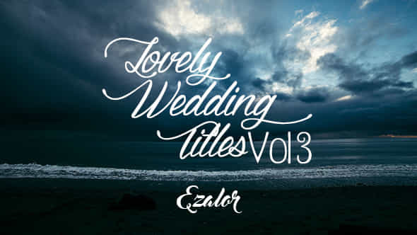 Lovely Wedding Titles Vol 3 - VideoHive 18152153