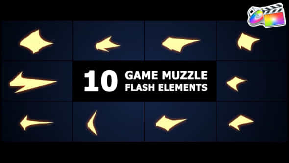 Game Muzzle Flash Elements Fcpx - VideoHive 52242169