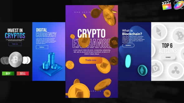 Instagram Crypto Stories - VideoHive 31935358