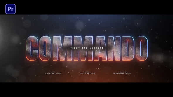 Commando Title Design - VideoHive 42264368
