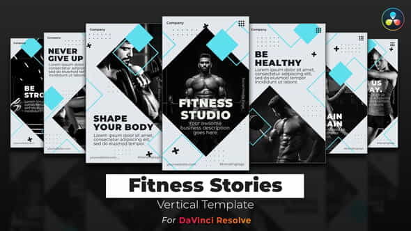 Fitness Stories | DaVinci Resolve - VideoHive 34234876