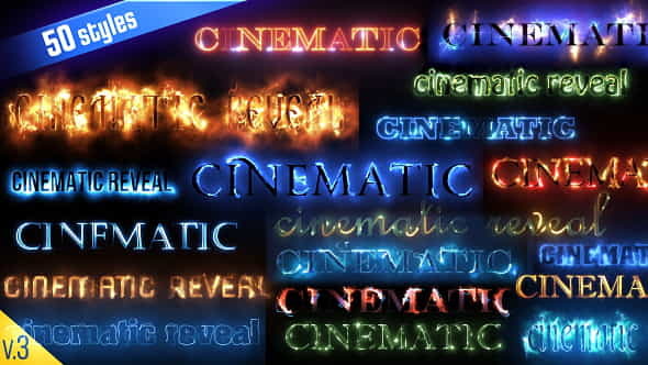 50 Cinematic Text Styles - VideoHive 16993384