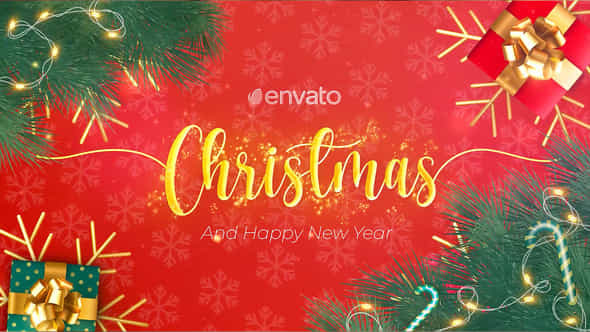 Happy New Year Wishes Christmas Greetings - VideoHive 48995364