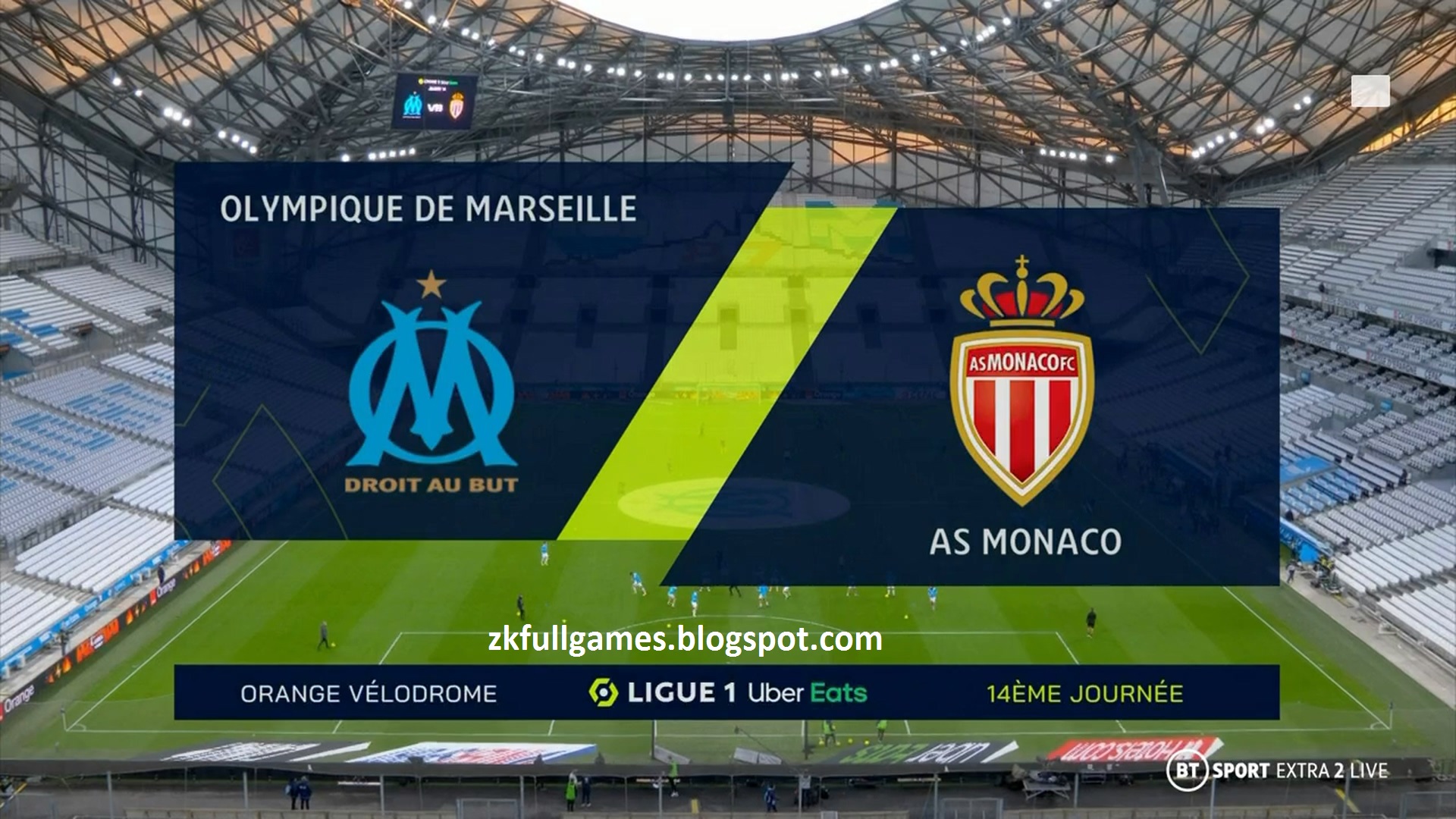 Ligue 1 20/21 - Matchday 14 - Olympique Marseille Vs Monaco - 12/12/2020