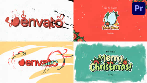Christmas Logo Premiere Pro Mogrt - VideoHive 49497362