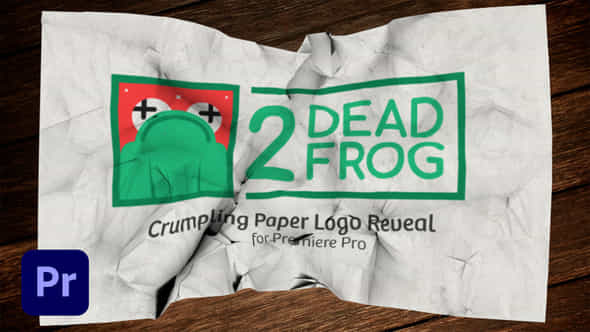Crumpling Paper Logo - VideoHive 35618524