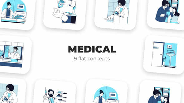 Medical Flat Concepts - VideoHive 53069095