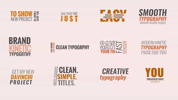 Kinetic Typography V.1 - VideoHive 30019721