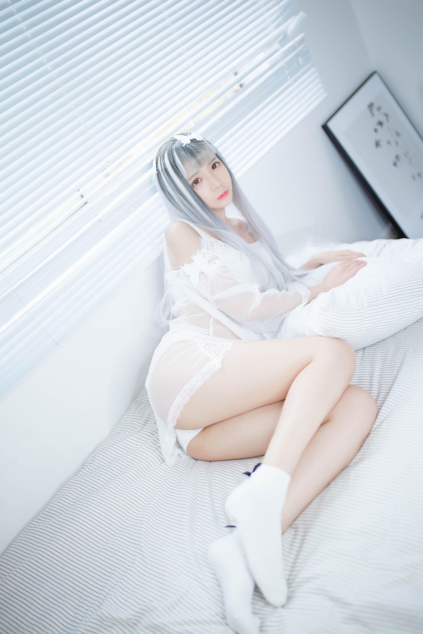 [网红COSER] 疯猫ss – 透明白纱 写真集(19)