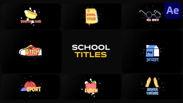 School Titles For After Effects - VideoHive 54249611