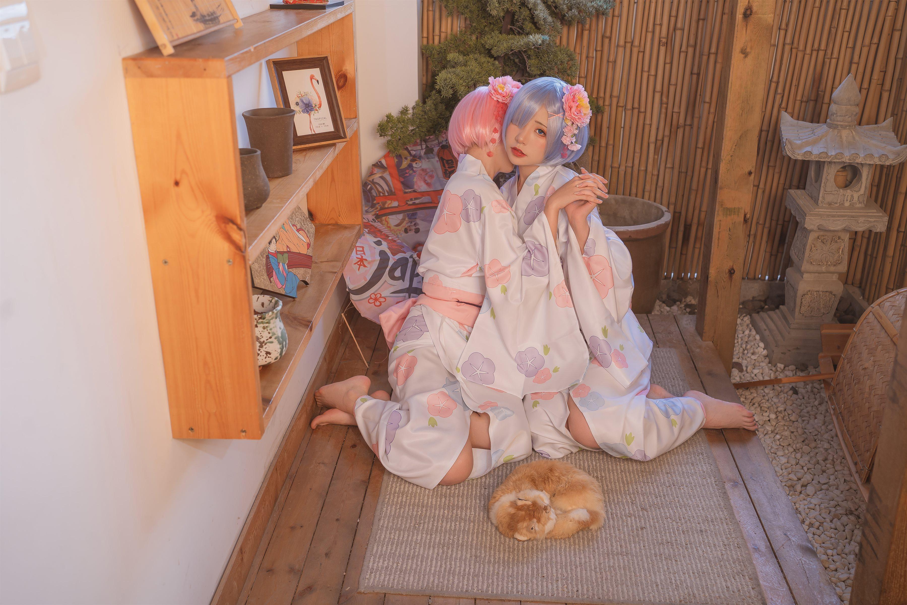 爆机少女喵小吉 Nekokoyoshi - 八月番T3会员 双子：拉姆蕾姆(22)