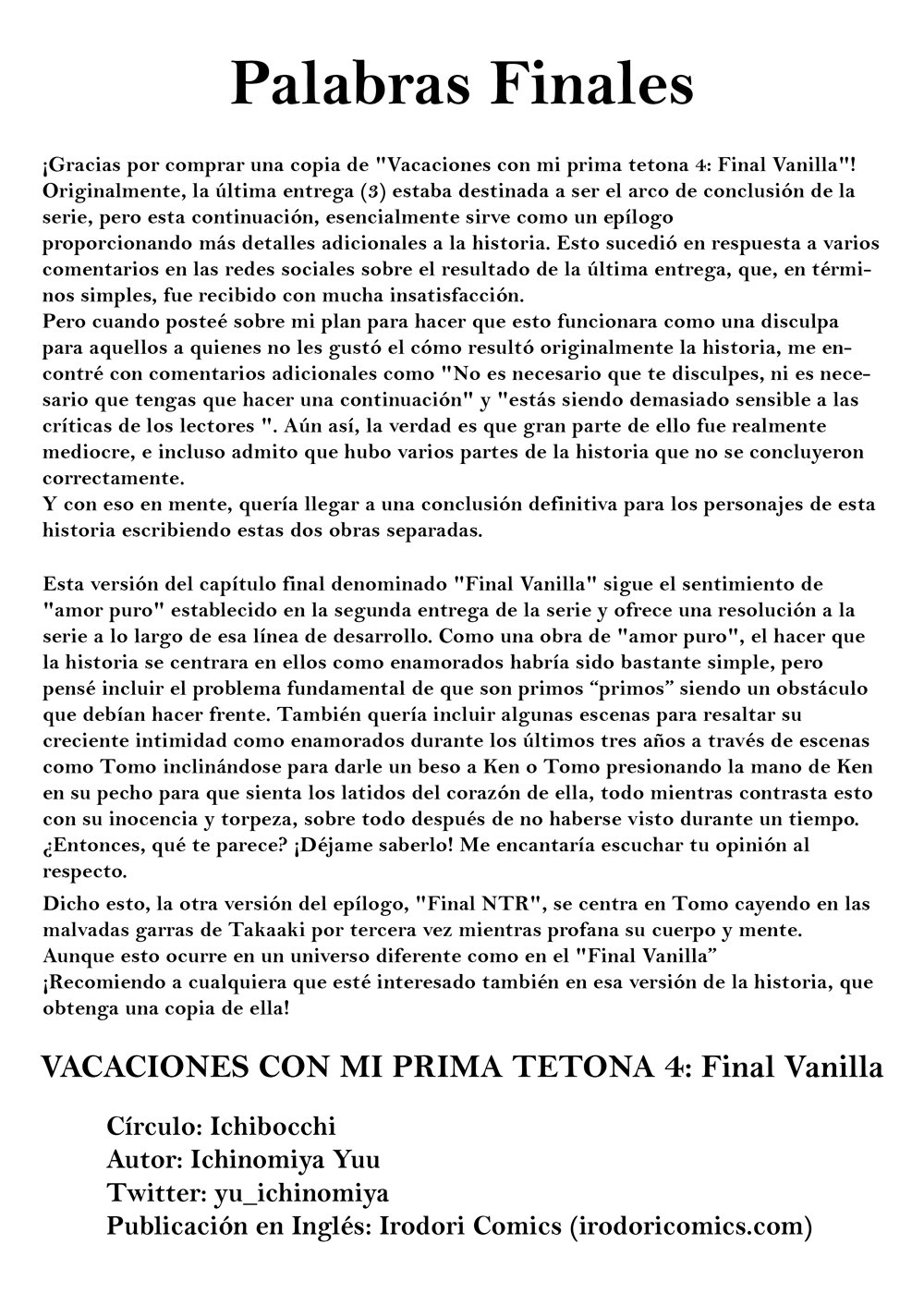 Vacaciones con mi prima tetona 4 - Final Vanilla - 38