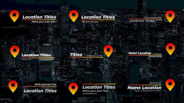 Location Titles - VideoHive 50632255