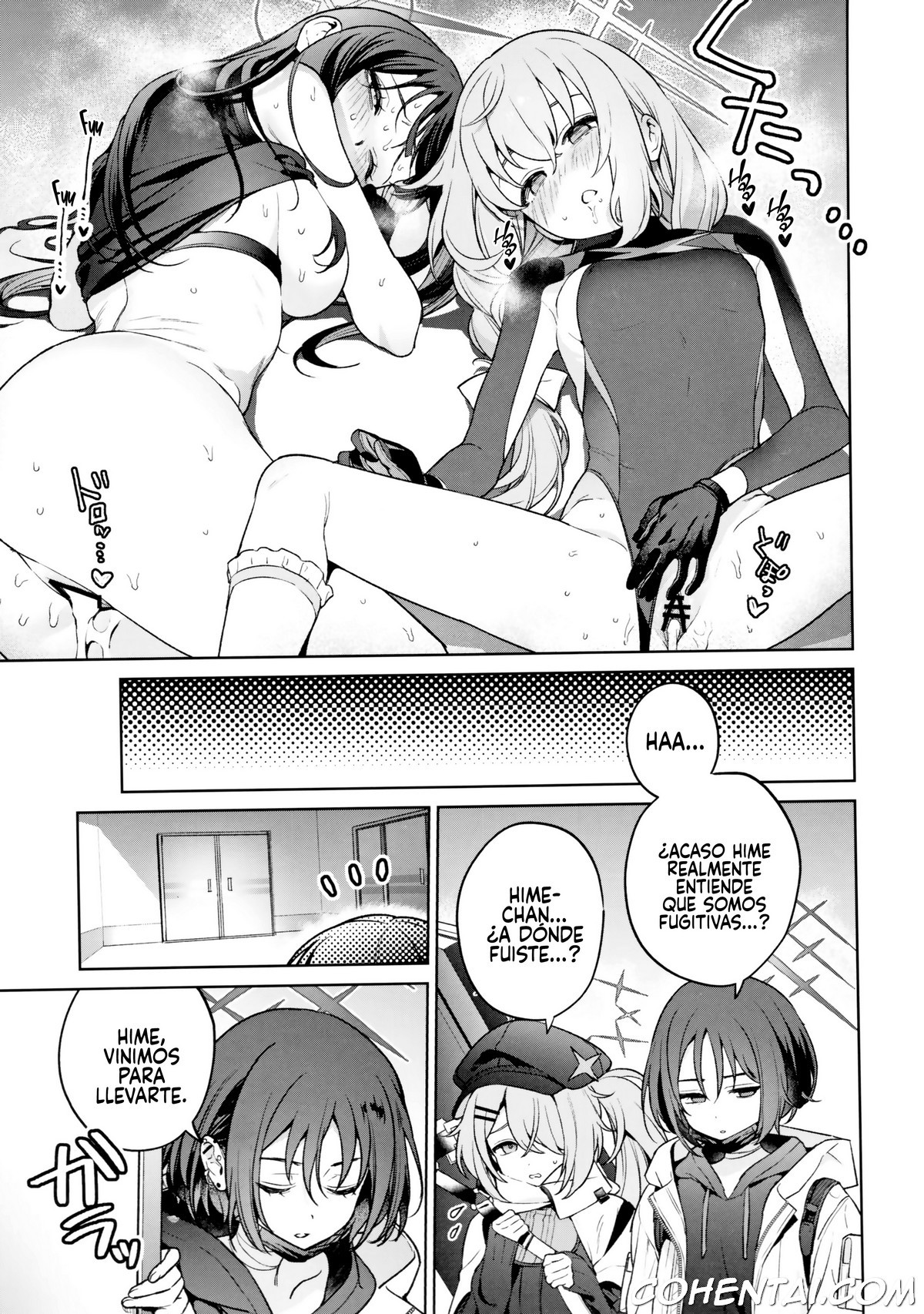 Saori to Atsuko ni Obenkyou Oshieru Hon (Blue Archive) xxx comics manga porno doujin hentai español sexo 