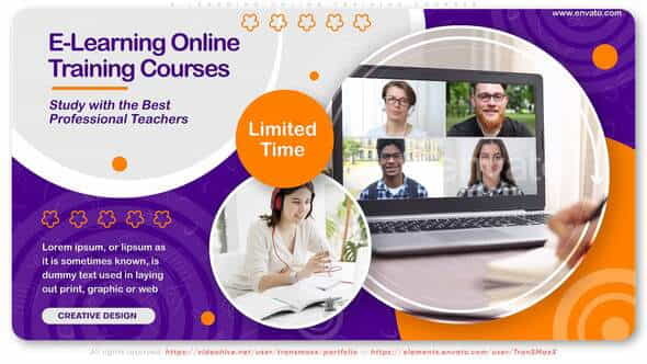 E-Learning Online Training Courses - VideoHive 28376883