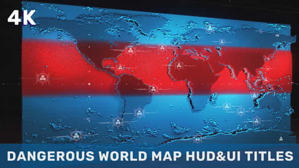 Dangerous World Map HUD UI - VideoHive 36454994