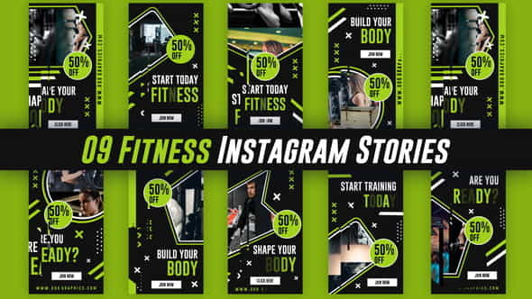 Fitness Instagram Stories - VideoHive 36652202