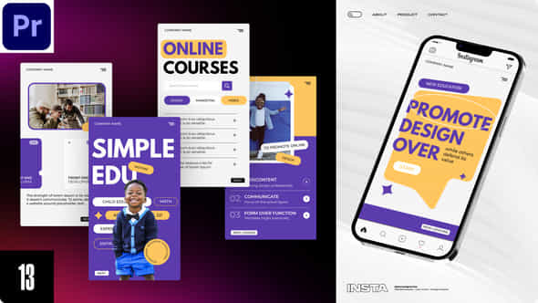 Online Courses Stories - VideoHive 42566439