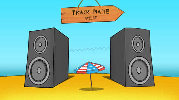 Summer Beach Music Visualizer - VideoHive 31762231