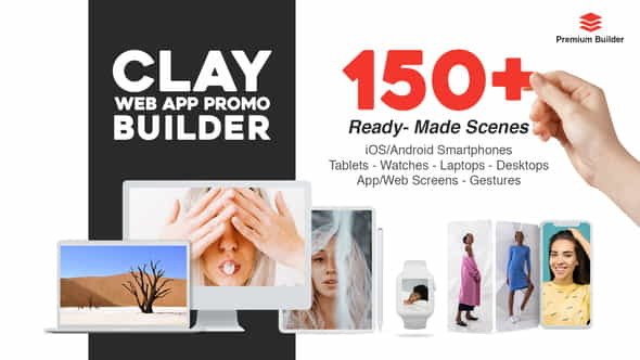 Clay Web App Promo Builder - VideoHive 28890153