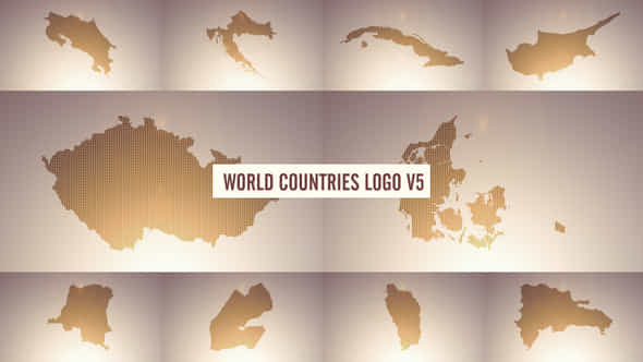 World Countries Logo - VideoHive 38957044