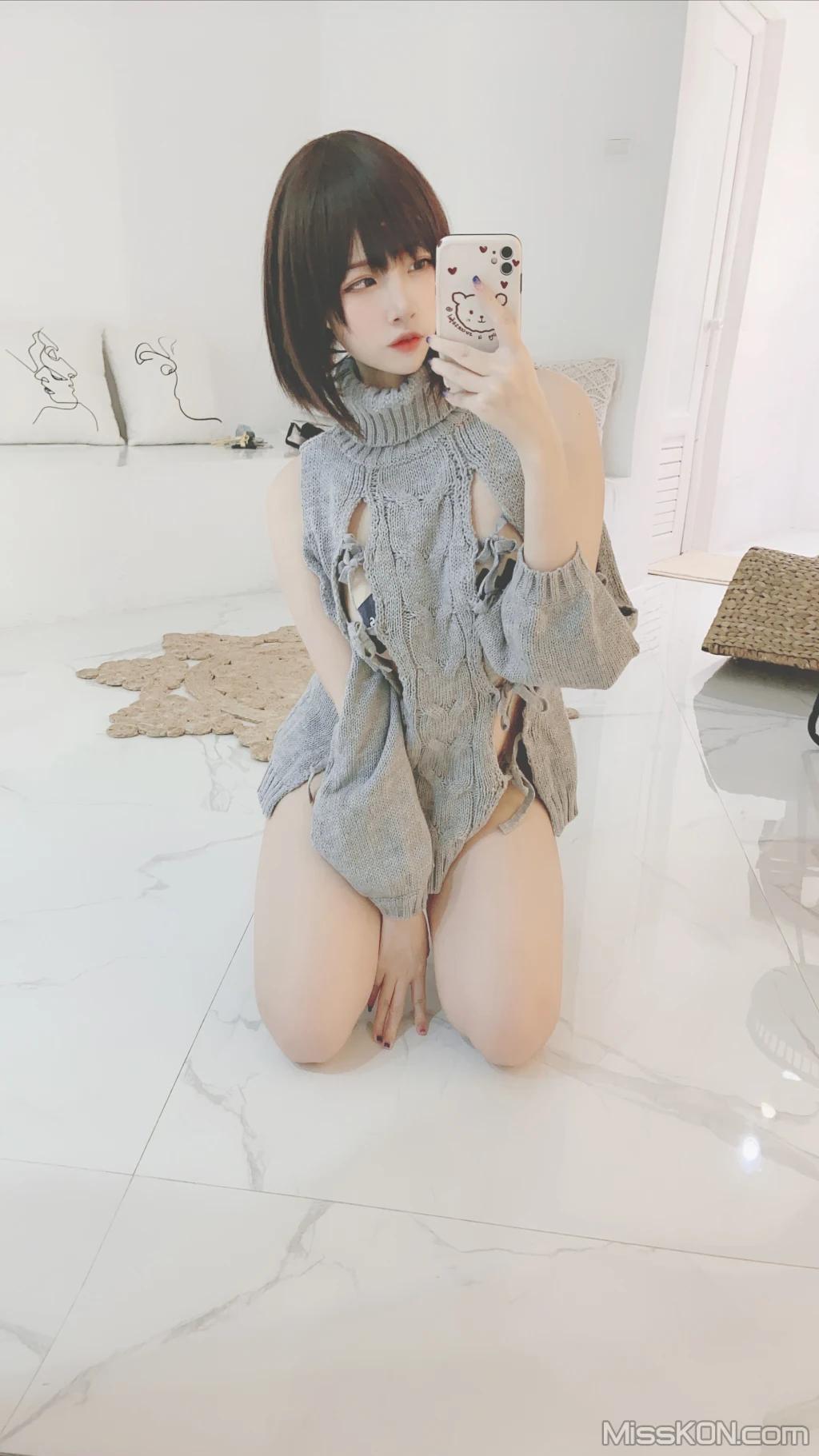 Coser@二佐Nisa: 私房洞洞毛衣 (66 photos )(49)