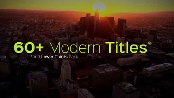 Modern Titles and Lower Thirds - VideoHive 16226249