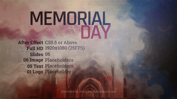 Memorial Day Template - VideoHive 22696827