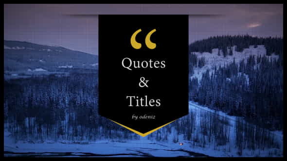 Quotes and Titles - VideoHive 15990846