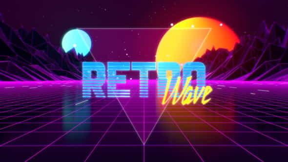 Retro Wave Intro - VideoHive 21406895