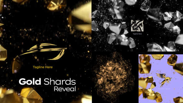 Gold Shards Reveal - VideoHive 47415085