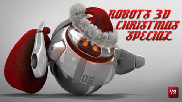 Robots 3D christmas - VideoHive 841585
