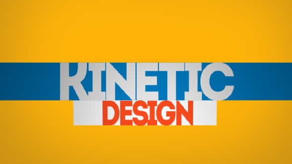 Kinetic Typo - VideoHive 4525737