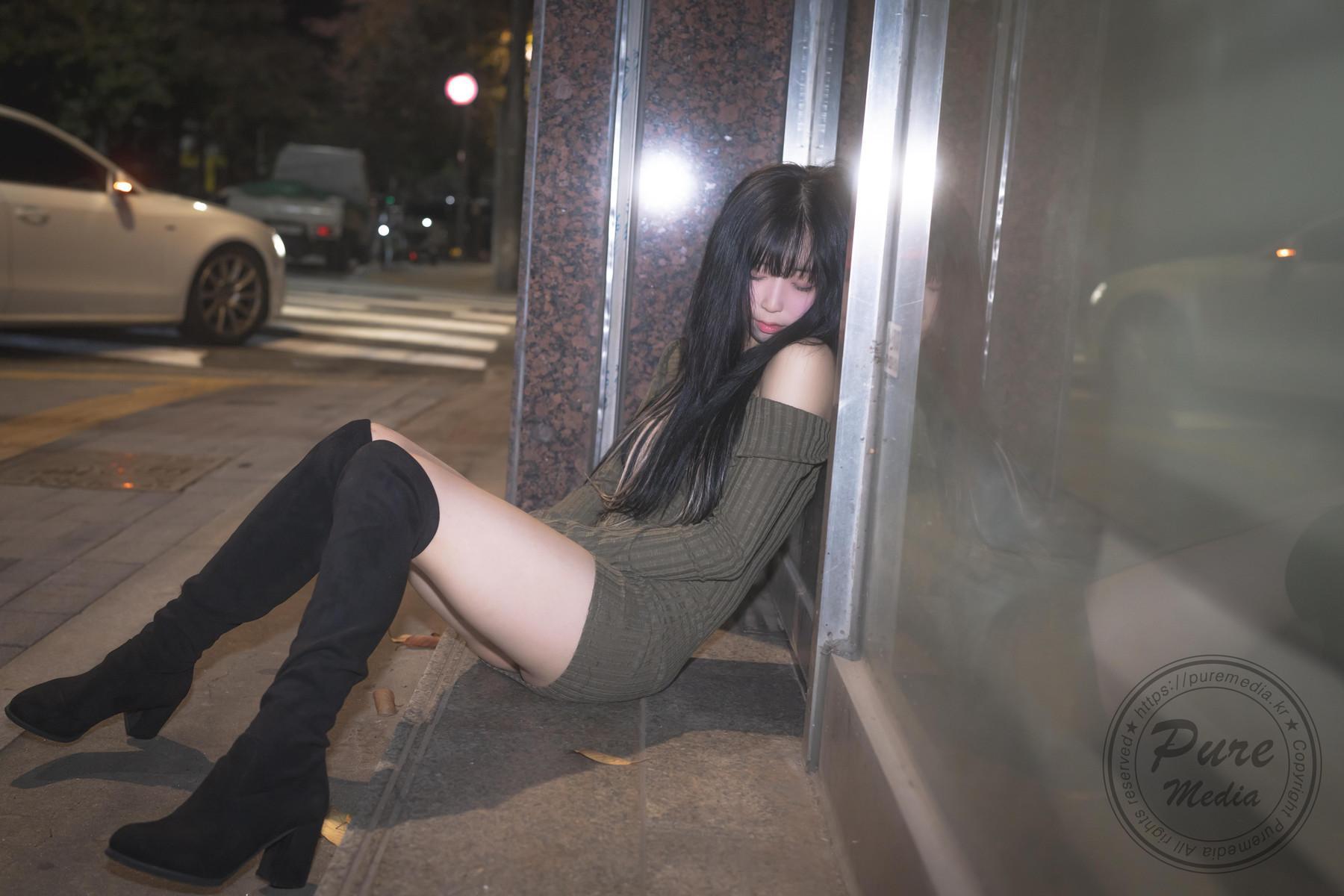 Hina 히나, [PURE MEDIA] Vol.267 Black Out Slutty Girl Set.04(12)