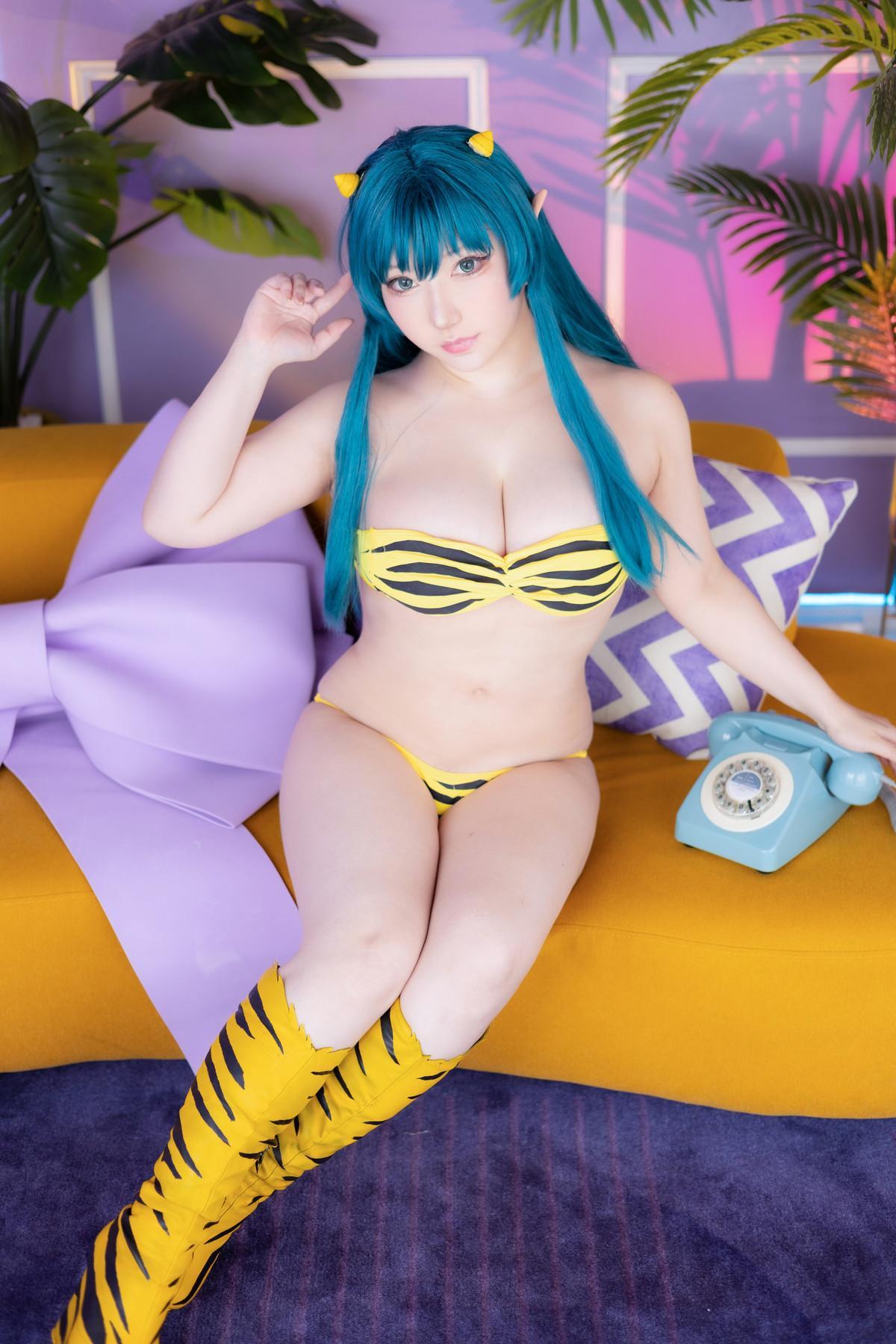 Cosplay SAKUサク Lum ラム うる星やつら Set.01(1)