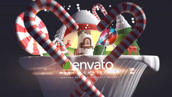 3d Cartoon Christmas Logo - VideoHive 29348492