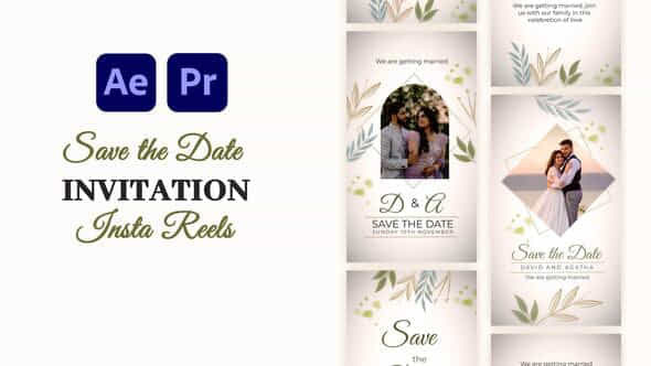Save The Date Invitation Instagram Reels - VideoHive 58272772