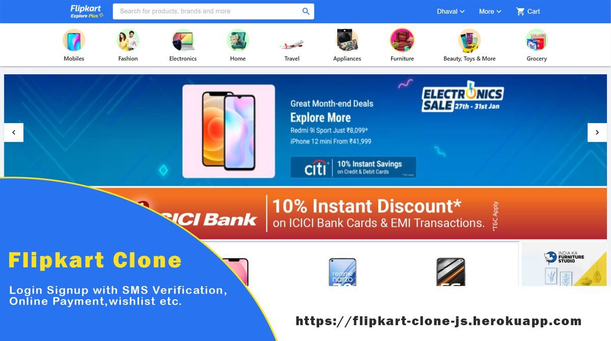 Flipkart Clone - E-Commerce Project