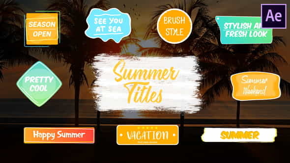 Colorful Summer Titles | After - VideoHive 27538248