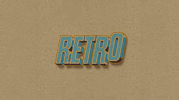 Retro 3D Titles - VideoHive 50906142