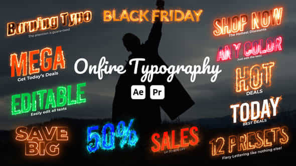 On Fire Animated Typography - VideoHive 51301879