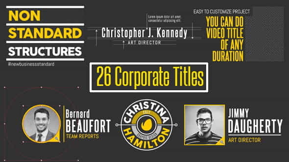 26 Corporate Titles - VideoHive 17929371