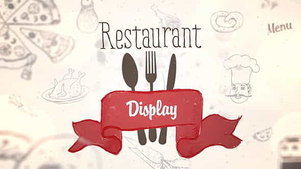 Restaurant Display | After Effects - VideoHive 19609402