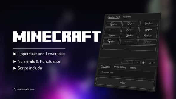Animated Typeface Minecraft Fifty Solid - VideoHive 58995455