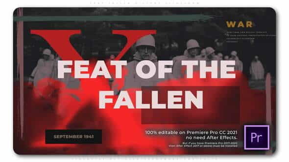 Feat Fallen History Slideshow - VideoHive 34511102