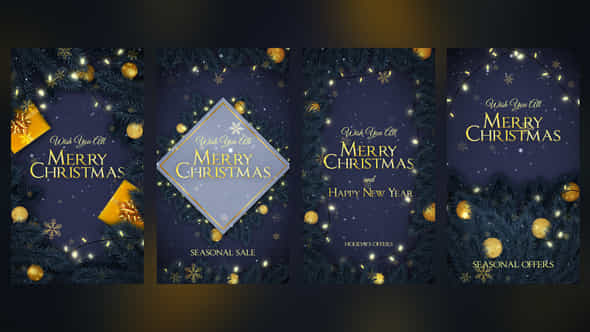 Merry Christmas Instagram Stories - VideoHive 55418751