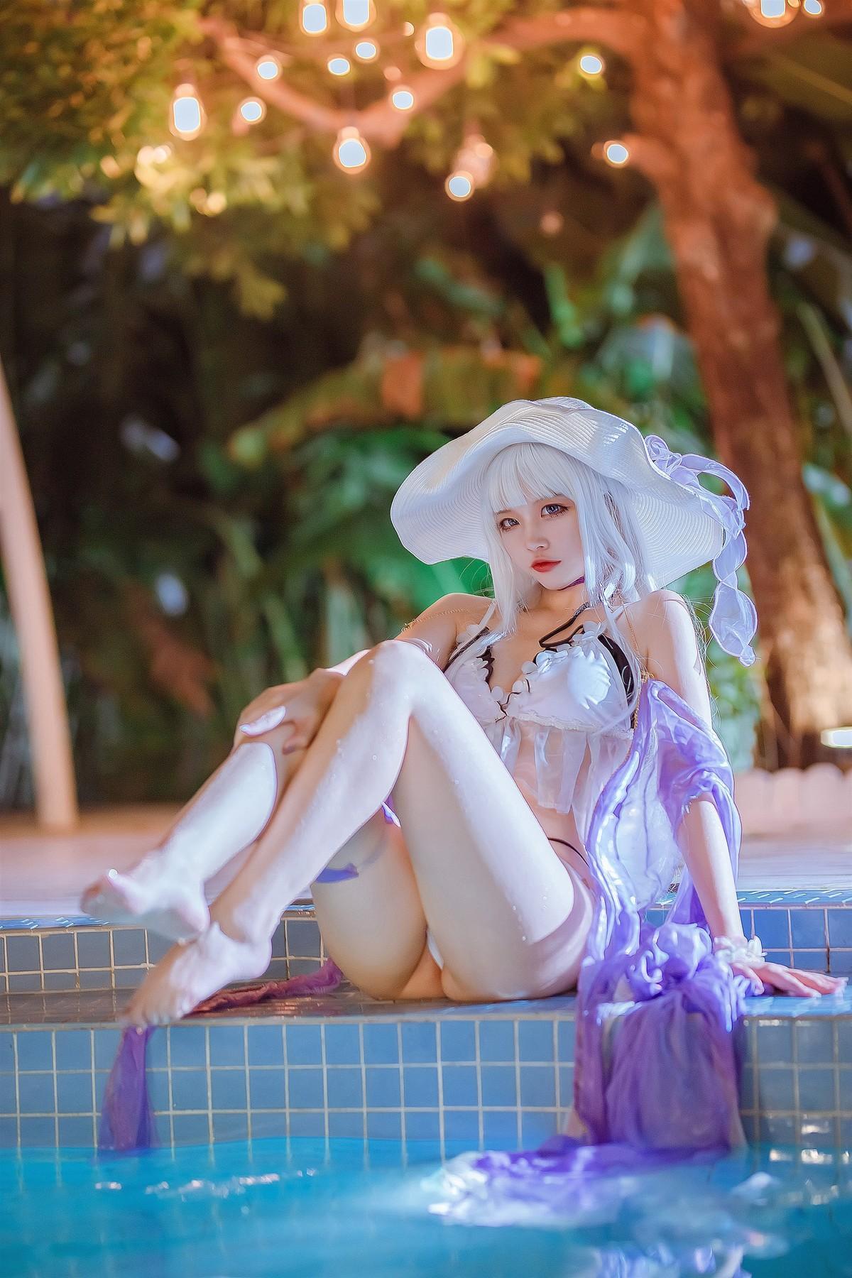 Cosplay 二佐Nisa 碧蓝光辉泳装(33)