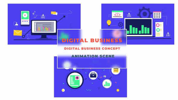 Digital Business Concept - VideoHive 43396629