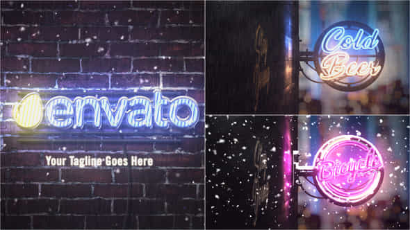 Neon Logo Intro - VideoHive 47341634