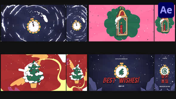 Christmas Morphing Logo Opener - VideoHive 55221529